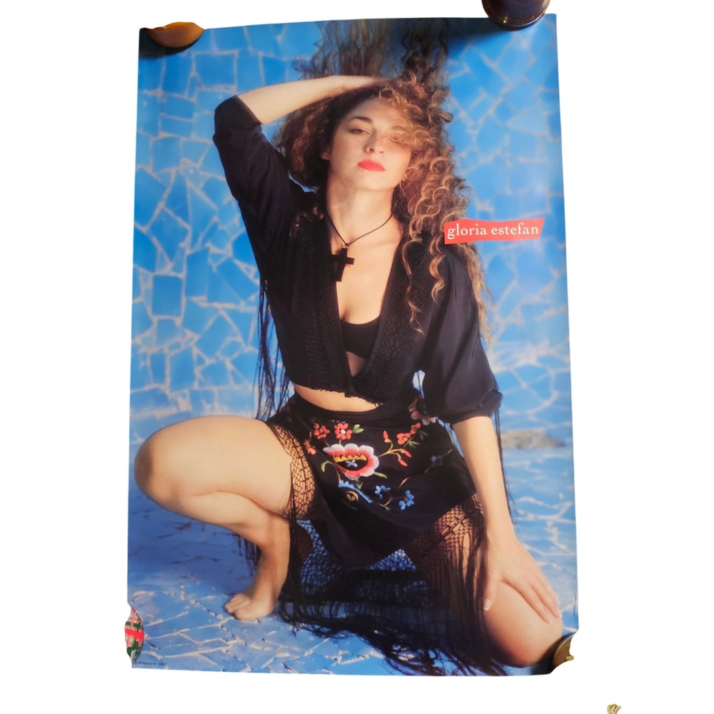 Gloria Estefan Miami Sound Machine Evolution 1989‎ Promo Album Poster 24x36 CBS